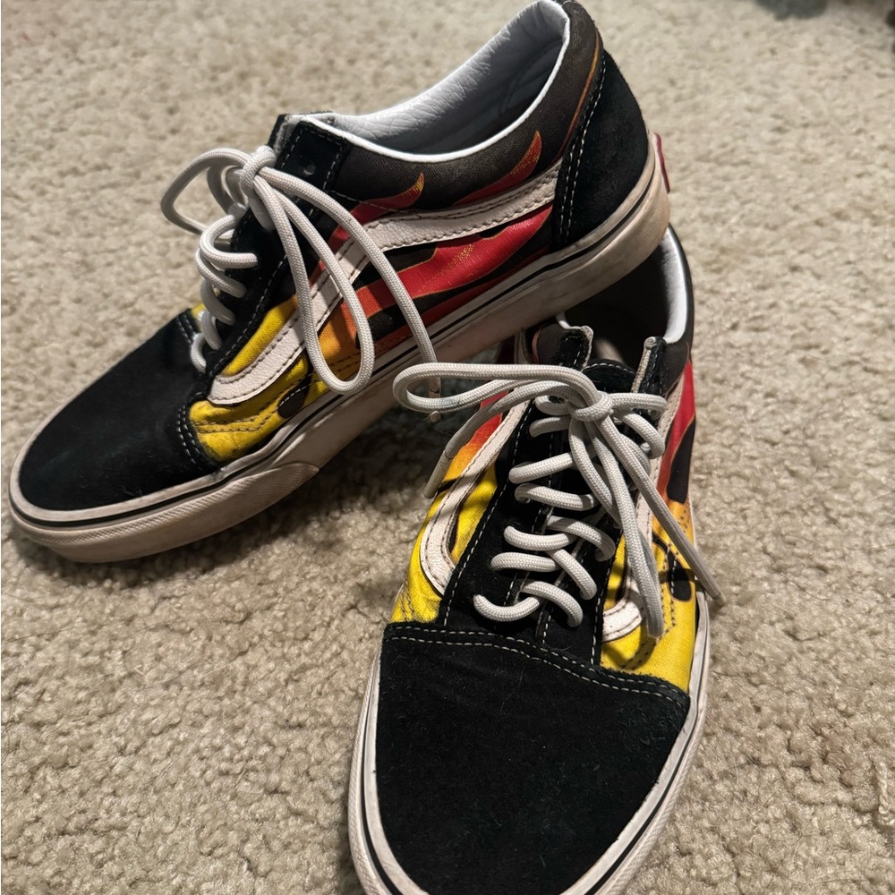 Old school flame vans
